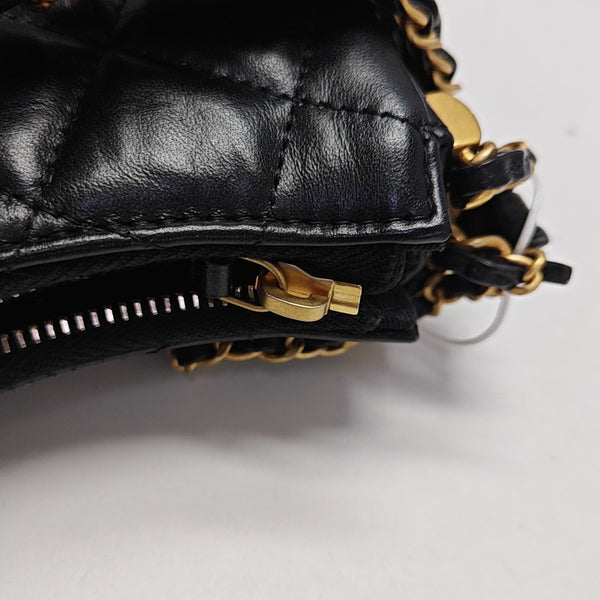 CHANEL 19 Small Quilted Calfskin Black