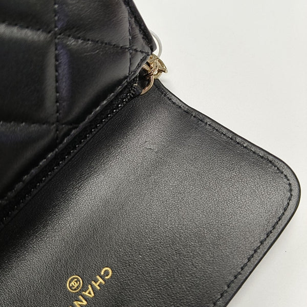 WOC Quilted Calfskin Black