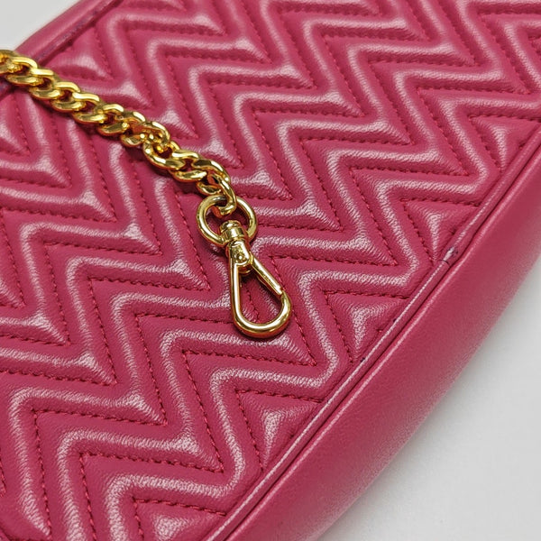 Quilted Lambskin Shoulder Bag Red