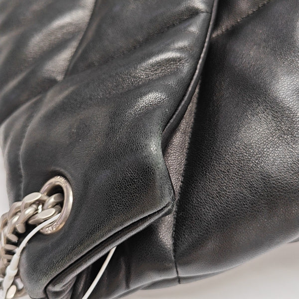 LOULOU Medium Quilted Lambskin Black