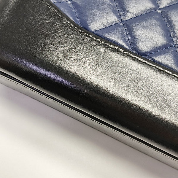 GABRIELLE Mini Quilted Calfskin Blue