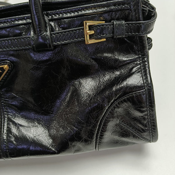 Bonnie Medium Patent Leather Black