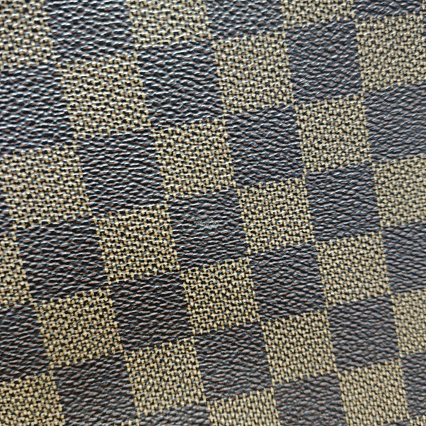 NAVIGLIO Damier Ebene Coated Canvas Brown