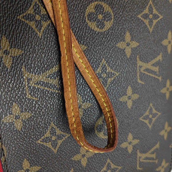 NEVERFULL PM Monogram Coated Canvas Brown