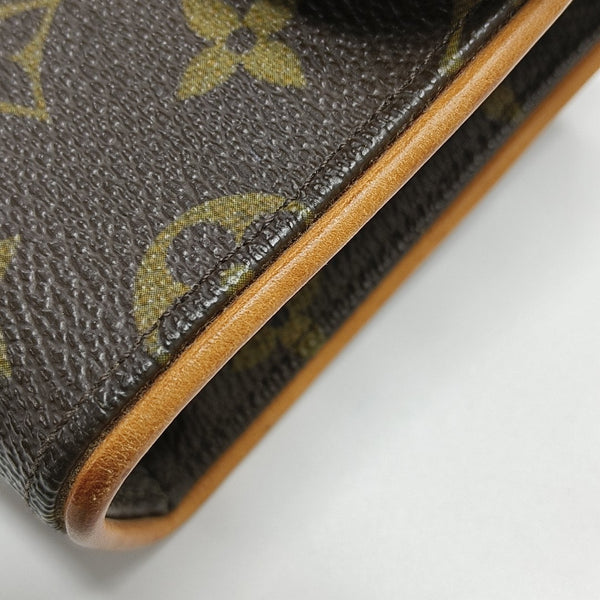 FLORENTINE Monogram Coated Canvas Brown