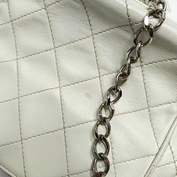 Quilted Lambskin White