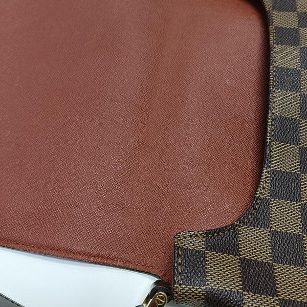 MUSETTE TANGO Damier Ebene Coated Canvas Brown