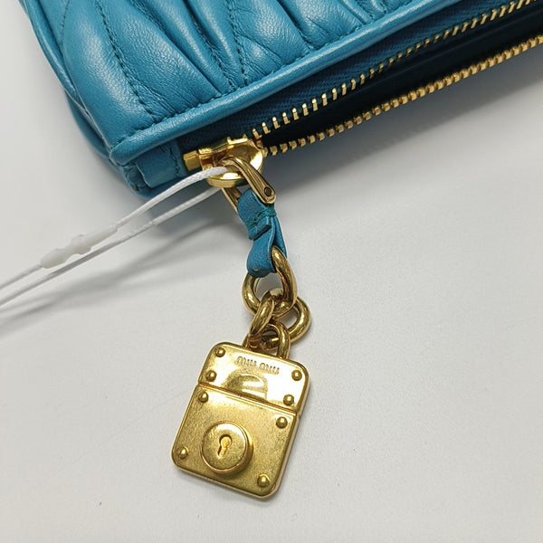 Matelassé Quilted Lambskin Blue