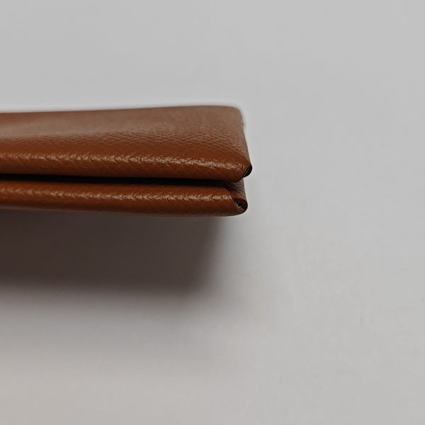 Calvi Epsom Brown Card Holder