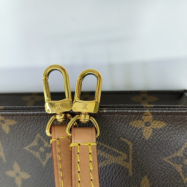 SAC PLAT Mini Monogram Coated Canvas Brown