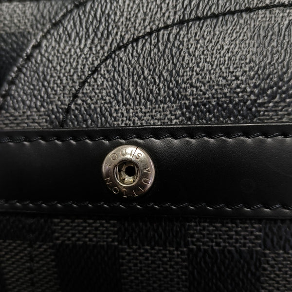 CHRISTOPHER MM Damier Graphite Coated Canvas Gray