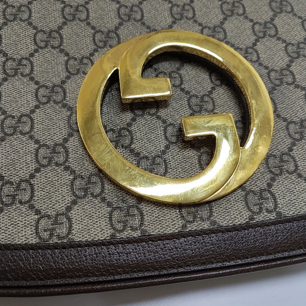 Blondie Small Monogram Coated Canvas Brown
