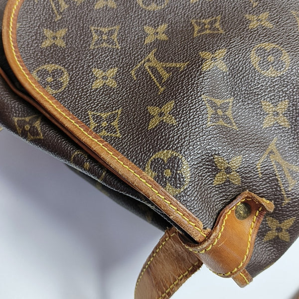 SAUMUR 35 Monogram Coated Canvas Brown
