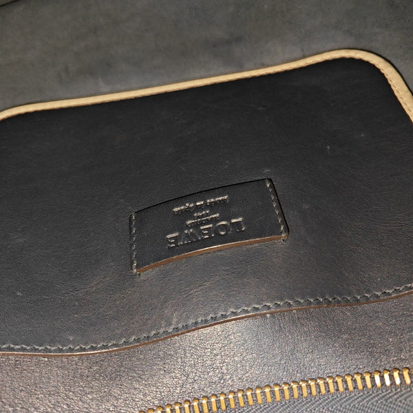 Calfskin Shoulder Bag Blue
