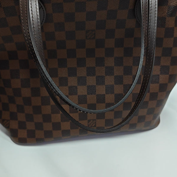 NEVERFULL MM Damier Ebene Coated Canvas Brown