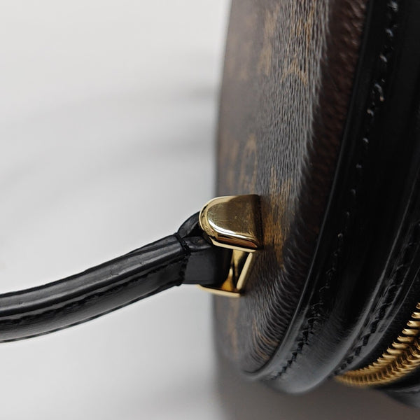 CANNES PM Monogram Coated Canvas Brown