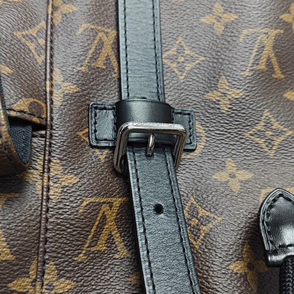 CHRISTOPHER PM Monogram Coated Canvas Brown