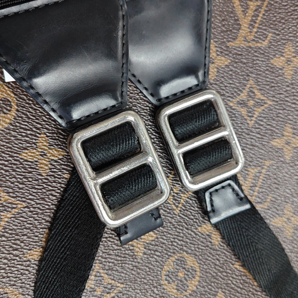 JOSH Monogram Coated Canvas Brown