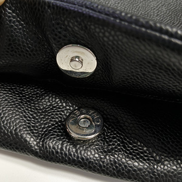 Grained Calfskin Tote Bag Black