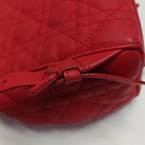 Stardust Cannage Calfskin Red