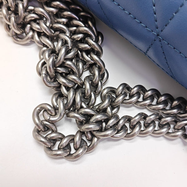 GG Marmont Small Quilted Calfskin Blue
