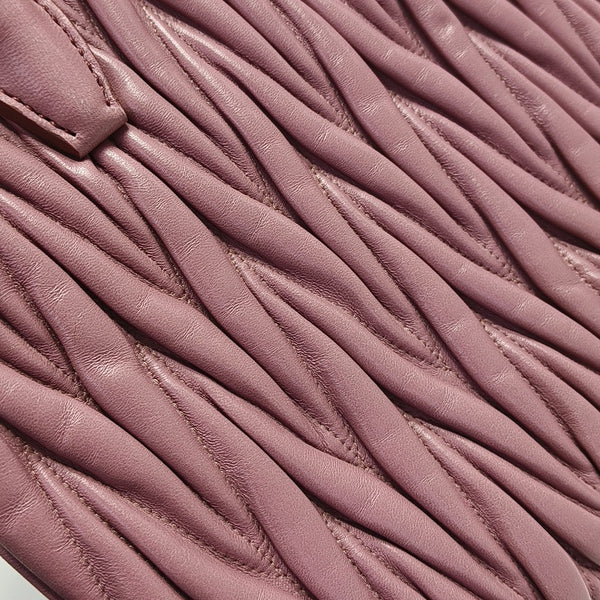 Quilted Lambskin Shoulder Bag Beige
