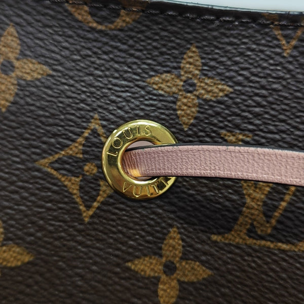 NÉONOÉ MM Monogram Coated Canvas Brown