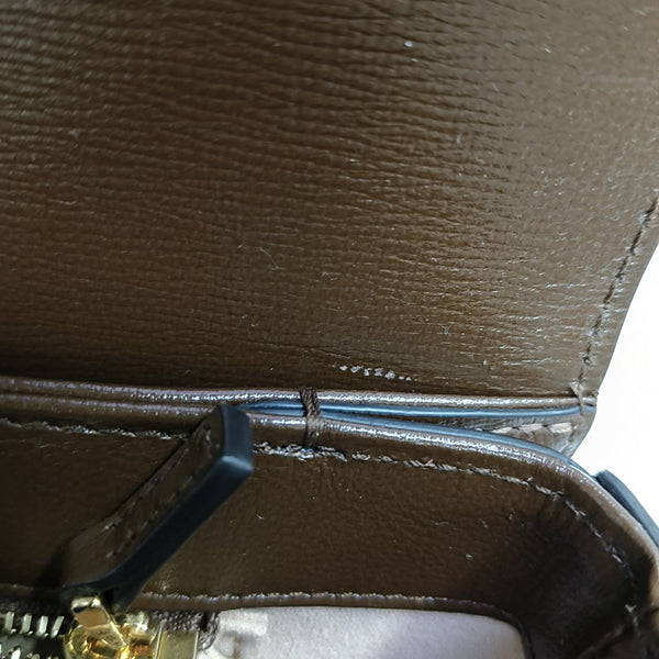 Horsebit 1955 Medium Monogram Coated Canvas Beige
