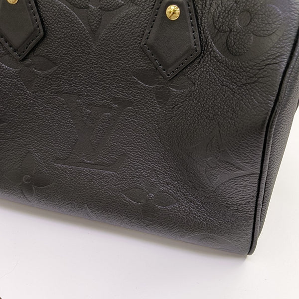 SPEEDY 25 Monogram Calfskin Black