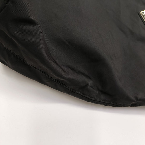 Nylon Shoulder Bag Black