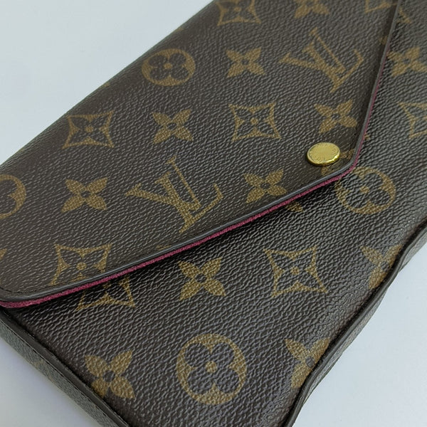 FÉLICIE Monogram Coated Canvas Brown