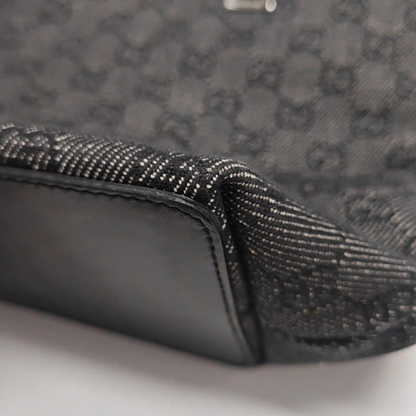 Monogram Canvas Tote Bag Black