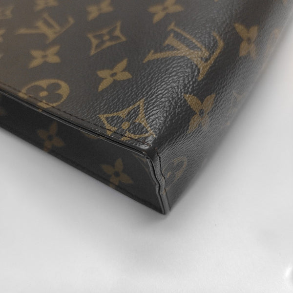TOILET POCKET 26 Monogram Coated Canvas Brown