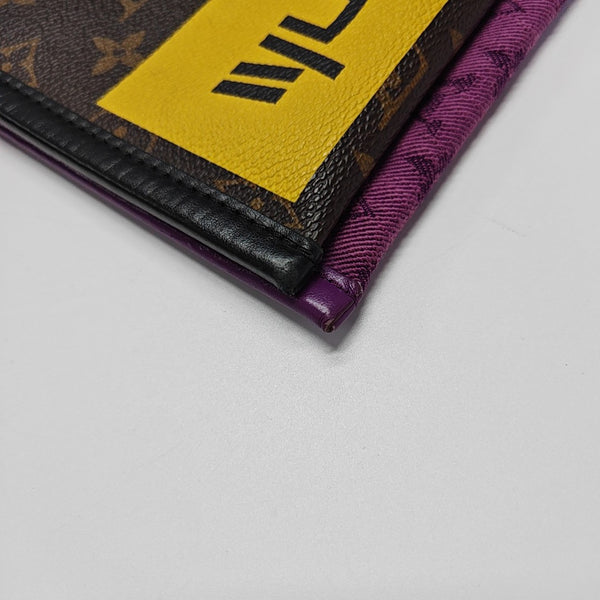 FLAT Monogram Coated Canvas Brown