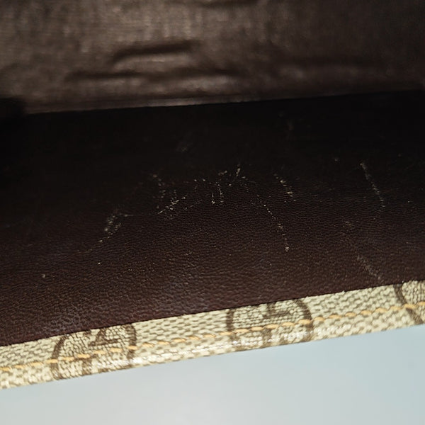 Monogram Coated Canvas Shoulder Bag Brown