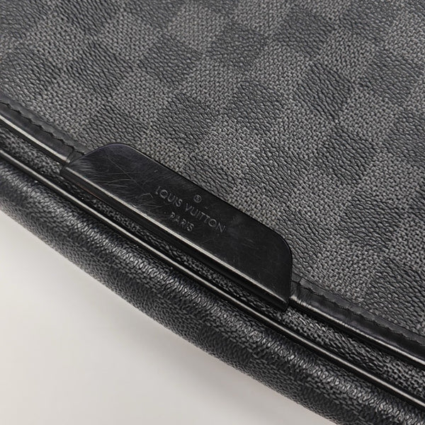 DANIEL Damier Graphite Coated Canvas Gray