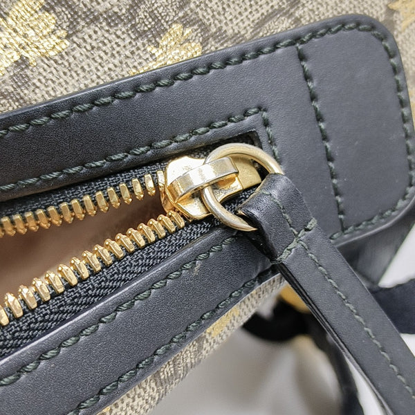 Eden Monogram Coated Canvas Beige