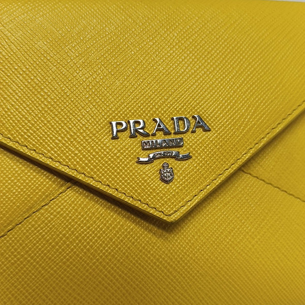 Calfskin Card Holder Yellow