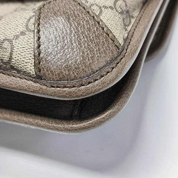 Neo Vintage Small Monogram Coated Canvas Beige