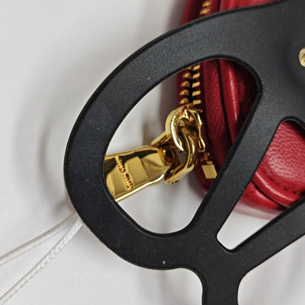 Quilted Lambskin Shoulder Bag Red