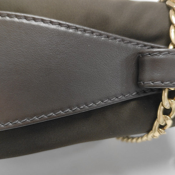 Nylon Bucket Bag Brown