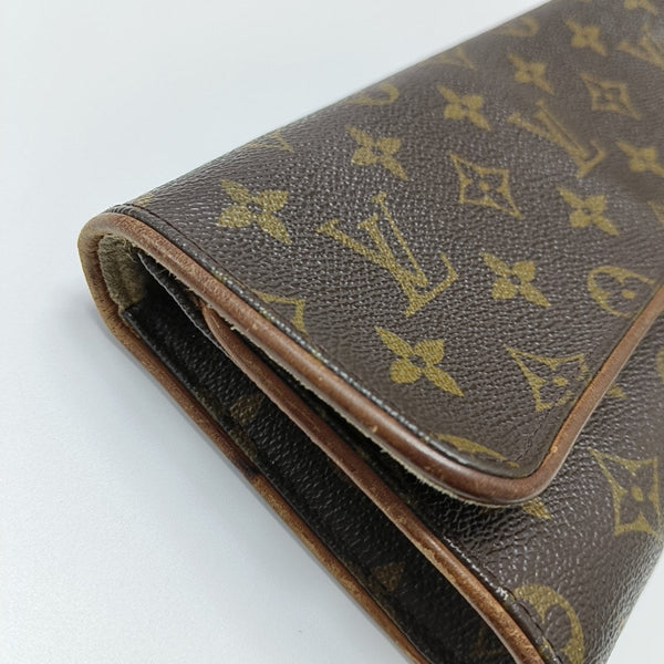 TWIN GM Monogram Coated Canvas Brown