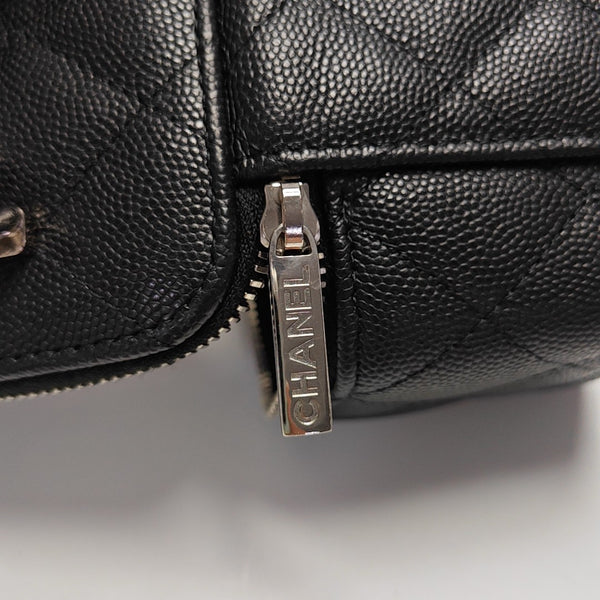 Quilted Grained Calfskin Black