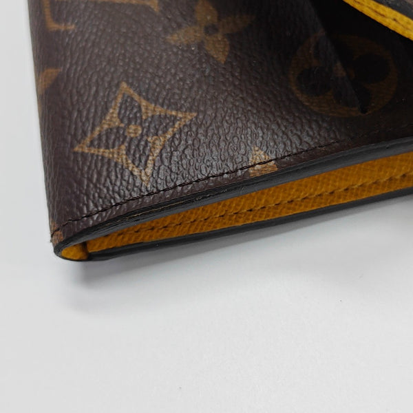 EMILIE Monogram Coated Canvas Brown Wallet