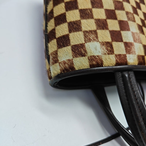 IMPALA Damier Ebene Horsehair Brown