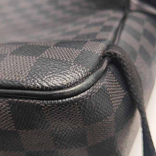 JOSH Damier Graphite Coated Canvas Gray