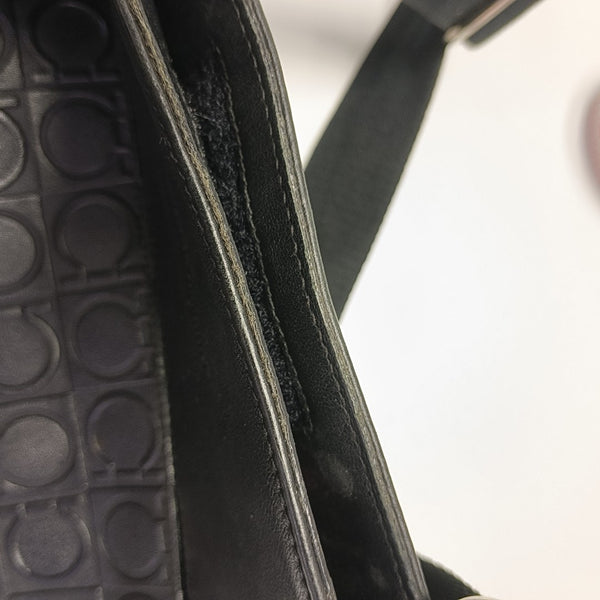 Calfskin Shoulder Bag Black