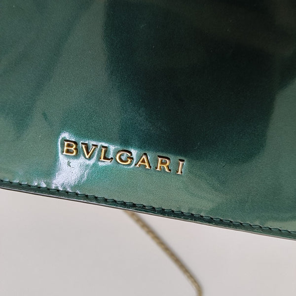 SERPENTI FOREVER Patent Leather Green