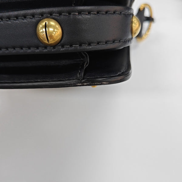 Calfskin Shoulder Bag Black