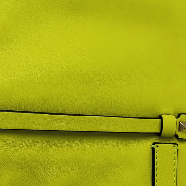 Rockstud Calfskin Yellow